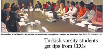 Tea Talks with CEOs in Singapore&#039;s &#039;Strait Times&#039;