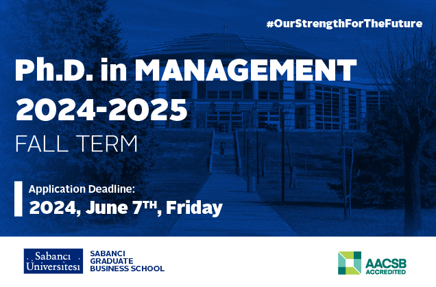 2024-25 Fall Term Ph.D. in Management Program Application Deadline is June 7th, 2024