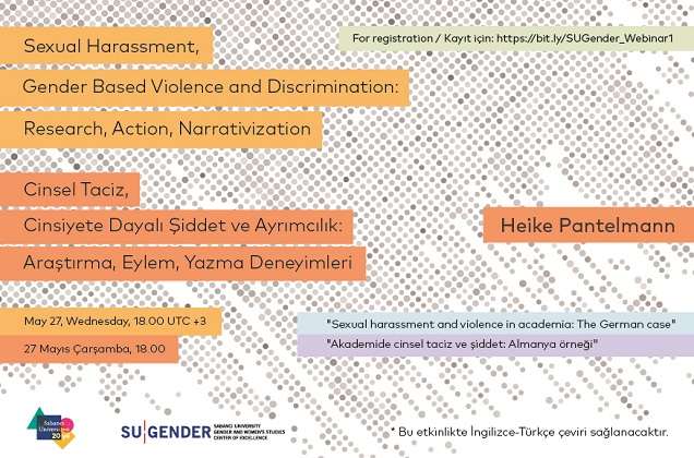 SU Gender Webinar: Sexual Harassment, Gender Based Violence and Discrimination