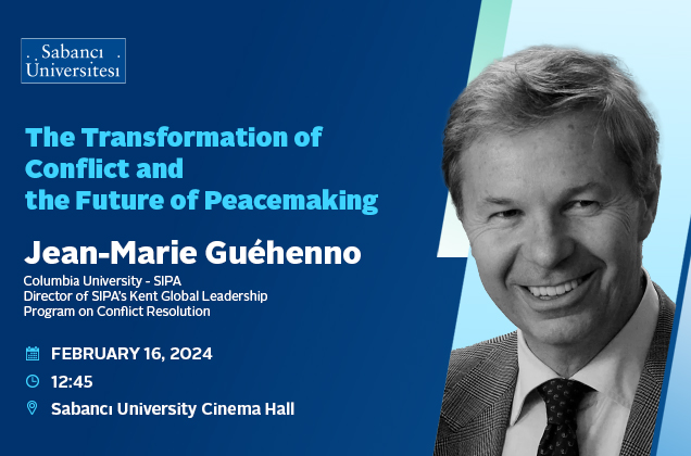 Seminar of "The Transformation of Conflict and the Future of Peacemaking" by Jean-Marie Guéhenno