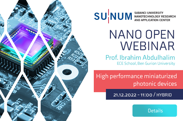 Ibrahim Abdulhalim is the new guest of the Nano Open Webinars
