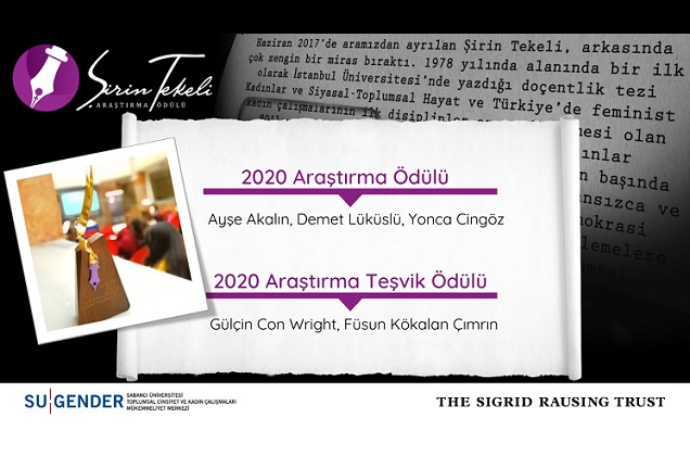 Şirin Tekeli 2020 Araştırma Ödülü Tören ve Konferansı Gerçekleşti Resmi