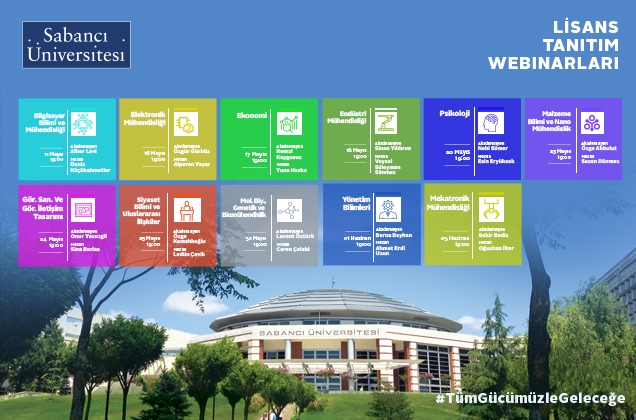 Sabancı Üniversitesi Lisans Tanıtım Webinarları Başladı