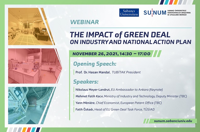 SUNUM’dan “The Impact of Green Deal on Industry and National Action Plan" Webinarı
