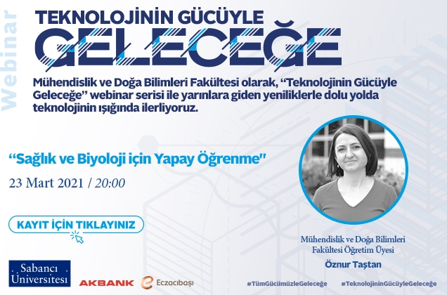 “Sağlık ve Biyoloji için Yapay Öğrenme” webinarı