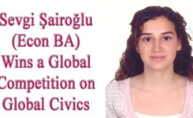 Wins a global civics competition
