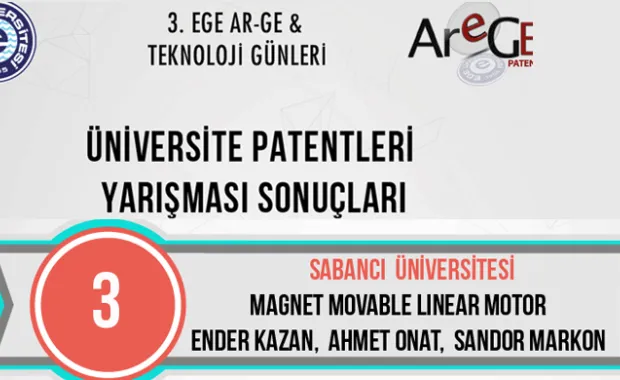 Ahmet Onat receives Patent Award