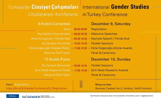 International Gender Studies in Turkey Conference will take place on December, 9-10 in İstanbul