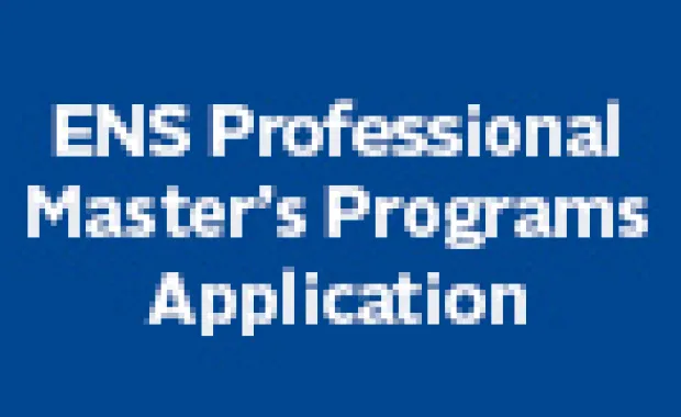 2015-2016 ENS Professional Master's Programs Application