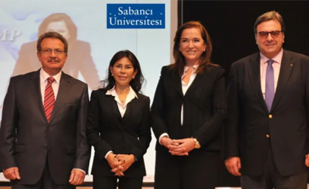 Dora Bakoyannis spoke at Sabancı University