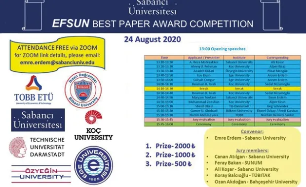 EFSUN Best Paper Competition 2020 Event