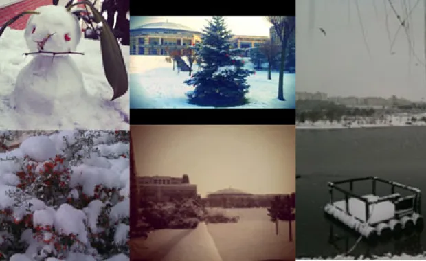 Photo Gallery: Snow time at Sabancı University