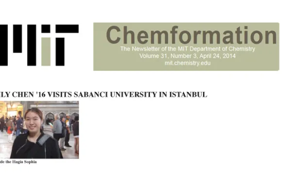 MIT student Lily Chen visits Sabancı University