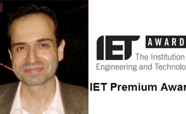 Müjdat Çetin receives the IET Premium Award