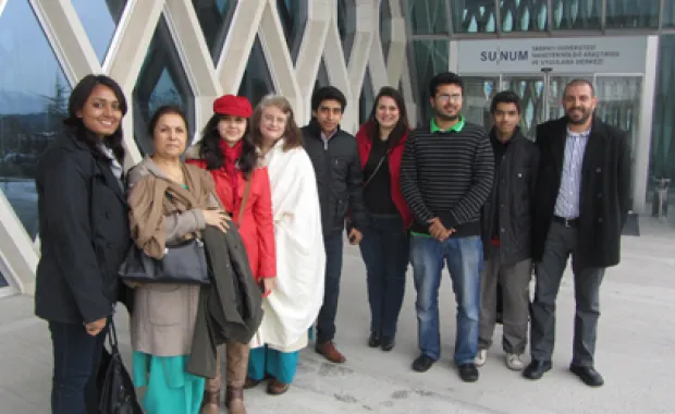 Campus visit by Pakistani students