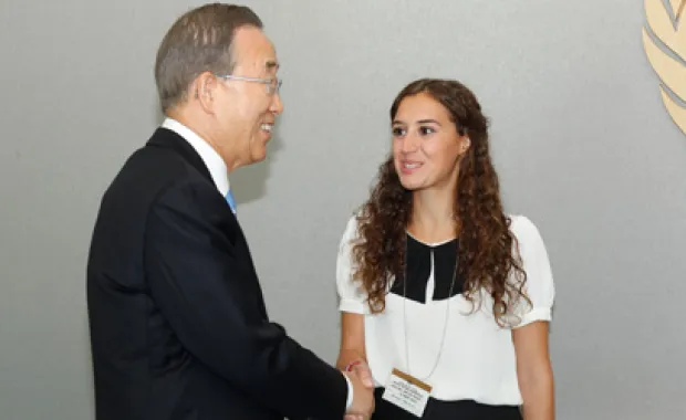 Our Alumni Sevgi Şairoğlu attended “The peace day ceremony”