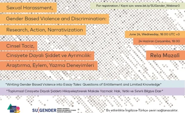 Rela Mazali will attend SU Gender webinar