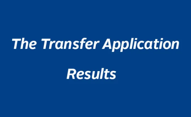 The Transfer Application Results For 2016-2017 Fall Term
