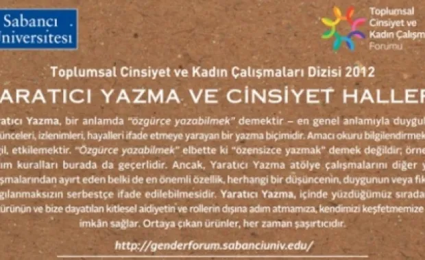 Toplumsal Cinsiyet ve Kadın Çalışmaları Dizisi 2012: Yaratıcı Yazma ve Cinsiyet Halleri