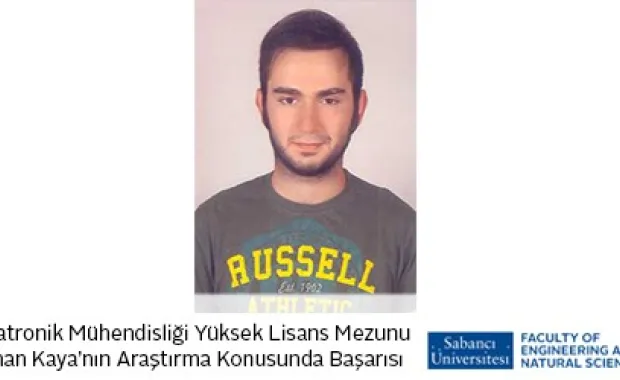 Mekatronik Mühendisliği mezunumuz Alihan Kaya’nın başarısı
