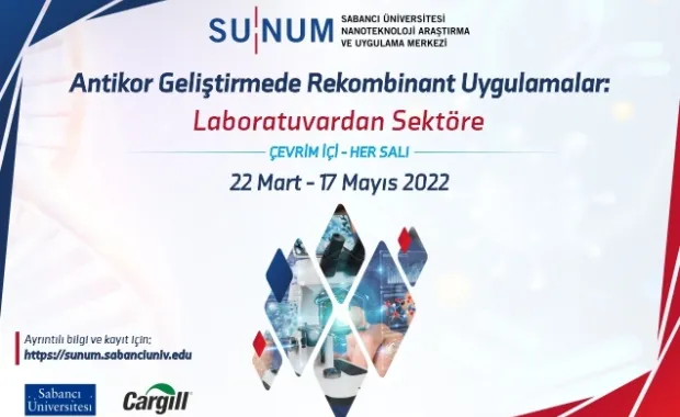 SUNUM, “Antikor Geliştirmede Rekombinant Uygulamalar: Laboratuvardan Sektöre” eğitimi düzenliyor