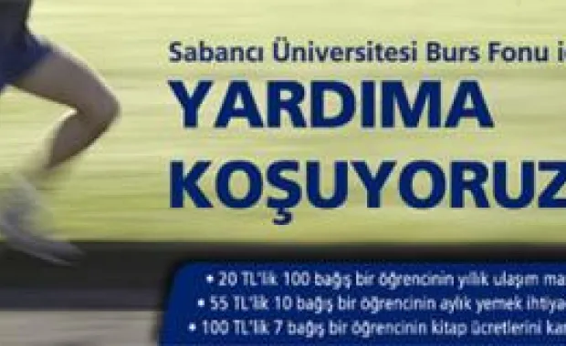 Burs Fonu için yardıma koşuyoruz… Sizin de bu koşuda bağışınızla bir adımınız olsun!