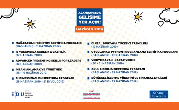 EDU Açık Eğitimler profesyonelleri iş hayatında ileriye taşıyor