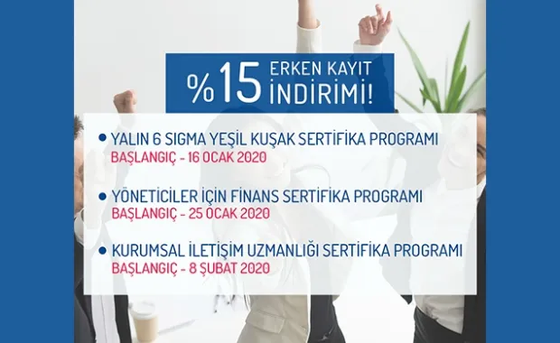 EDU Sertifika Programlarında Erken Kayıt Fırsatı