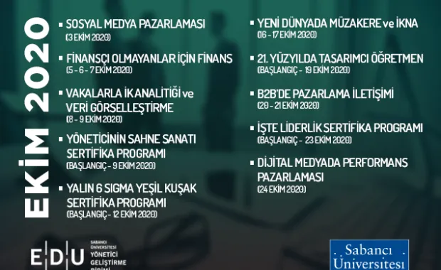 EDU, Ekim ayı eğitimlerine devam ediyor
