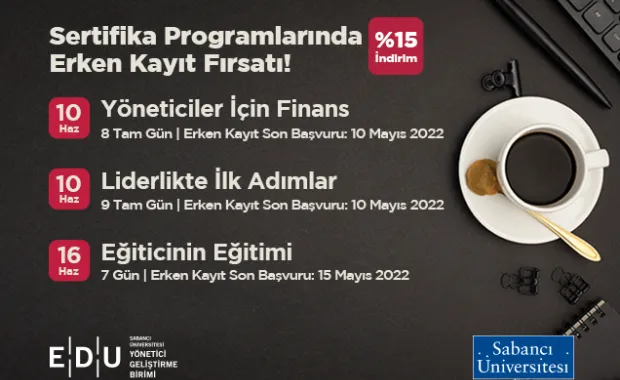 EDU, Sertifika Programlarında Erken Kayıt Olanağı Sunuyor