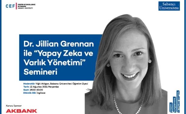 Dr. Jillian Grennan, “Yapay Zeka ve Varlık Yönetimi” başlıklı CEF seminerine konuk oldu