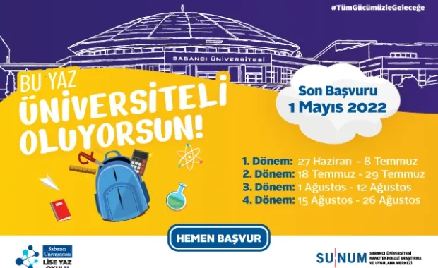 Sabancı Üniversitesi Lise Yaz Okulu İçin Kayıtlar Başladı