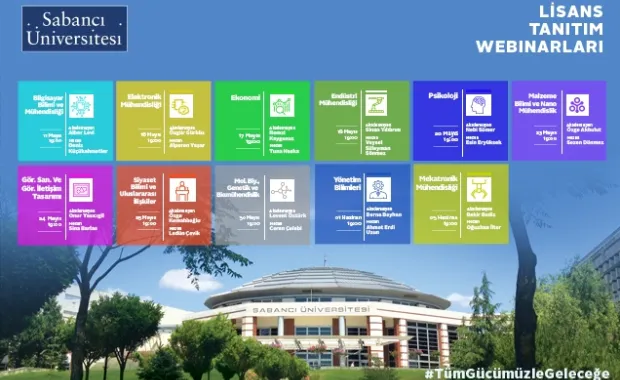 Sabancı Üniversitesi Lisans Tanıtım Webinarları Başladı