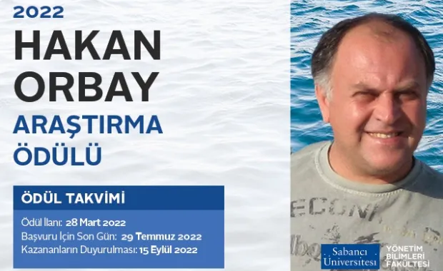 Hakan Orbay 2022 Araştırma Ödülü için Başvurular Başladı