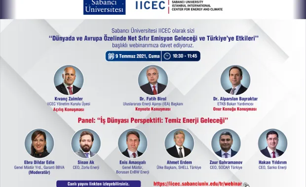 “Dünyada ve Avrupa Özelinde Net Sıfır Emisyon Geleceği ve Türkiye'ye Etkileri” Webinarı