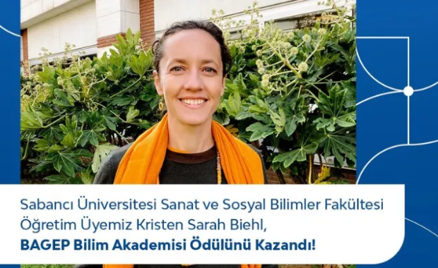 Öğretim Üyemiz Kristen Sarah Biehl, BAGEP Bilim Akademisi Ödülünü Kazandı!