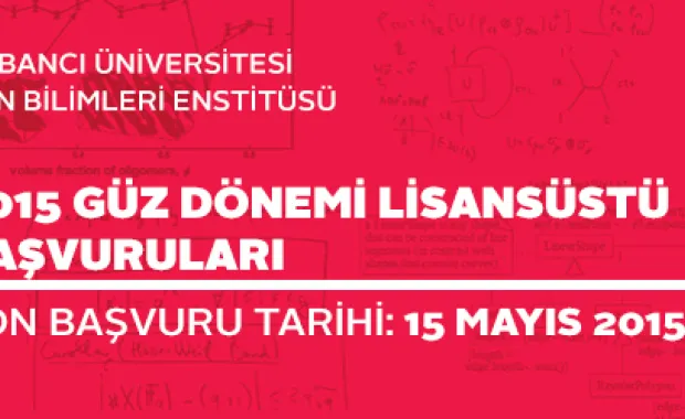 2015- 2016 Güz Dönemi Fen Bilimleri Enstitüsü Lisansüstü Başvuruları