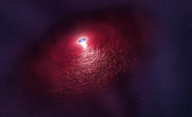 Nötron yıldızından olağan dışı kızılötesi ışıma