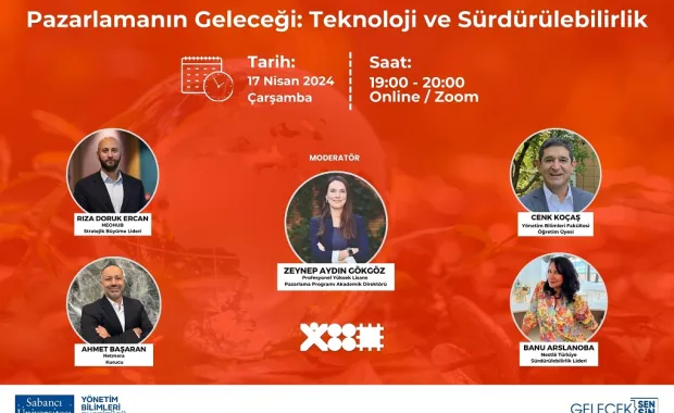&quot;Pazarlamanın Geleceği: Teknoloji ve Sürdürülebilirlik&quot; Paneline Davetlisiniz