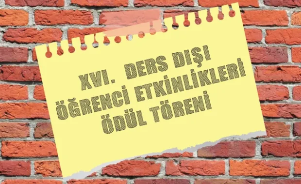 16. Ders Dışı Öğrenci Etkinlikleri Ödül Töreni
