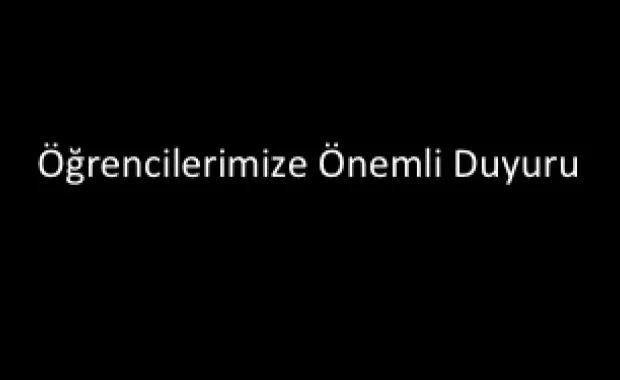 1-2 Haziran tarihli Final Sınavları