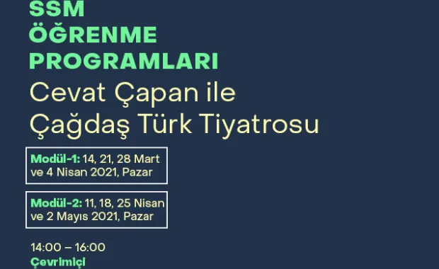SSM Öğrenme Programları Cevat Çapan’ın “Çağdaş Türk Tiyatrosu” seminerleri ile devam ediyor