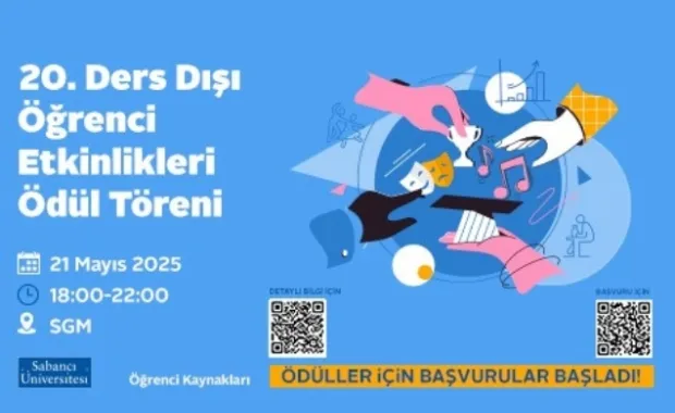 Ders Dışı Öğrenci Etkinlikleri Ödül Töreni Aday Gösterme Süreci Başladı