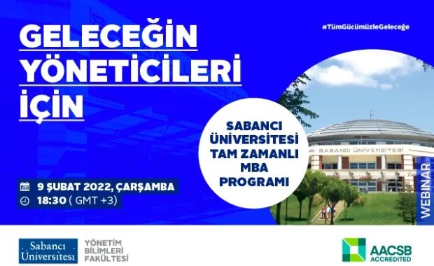 Tam Zamanlı MBA Programı Online Tanıtım Toplantısına Davetlisiniz