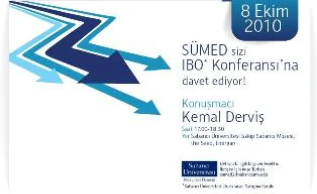Kemal Derviş Konuşmasına Davetlisiniz! 08 Ekim 2010