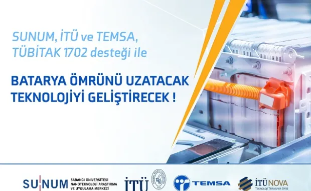 SUNUM, İTÜ ve TEMSA ortaklığındaki proje ile batarya ömrünü uzatacak teknoloji geliştirilecek
