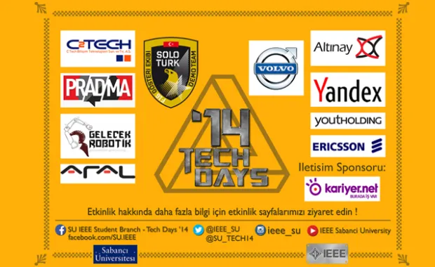 Teknoloji Günleri ’14, 5-9 Mayıs tarihleri arasında fırlatılmaya hazır!