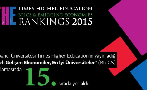 Times Higher Education “BRICS ve Hızlı Gelişen Ekonomilerdeki En İyi Üniversiteler” Sıralaması