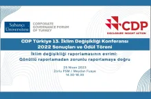 CDP Türkiye 13. İklim Değişikliği Konferansı 2022 Yılı Sonuçları 25 Nisan&#039;da Açıklanacak
