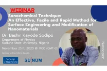 Nano Open Seminer Serisi'nin yeni konuğu Bashir Kayode Sodipo